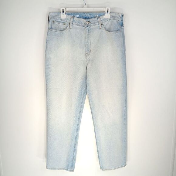 J.CREW Women’s Light Wash Classic Straight Jeans Size 32 High Rise Cotton Denim - Picture 1 of 13